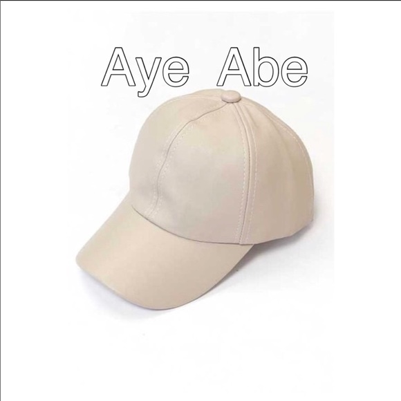 Last Taupe New faux leather Cap - Picture 2 of 3